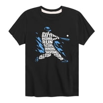 Instant Message - Baseball Batter Words - Youth Short Sleeve Graphic T-shirt