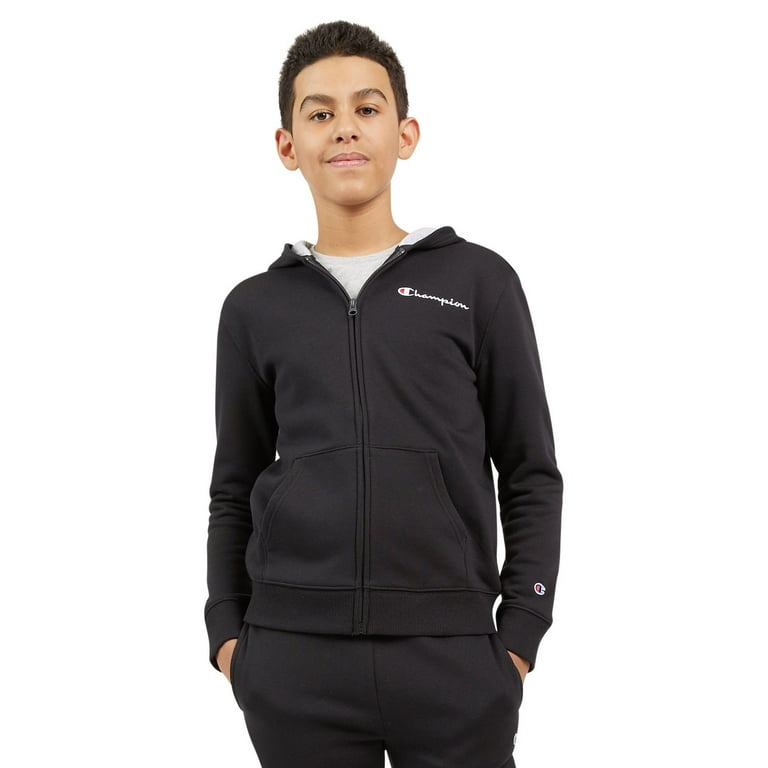 Boys champion hoodie black best sale