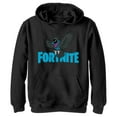 thumbnail image 1 of Boy's Fortnite Raven Logo Pull Over Hoodie Black X Large, 1 of 9