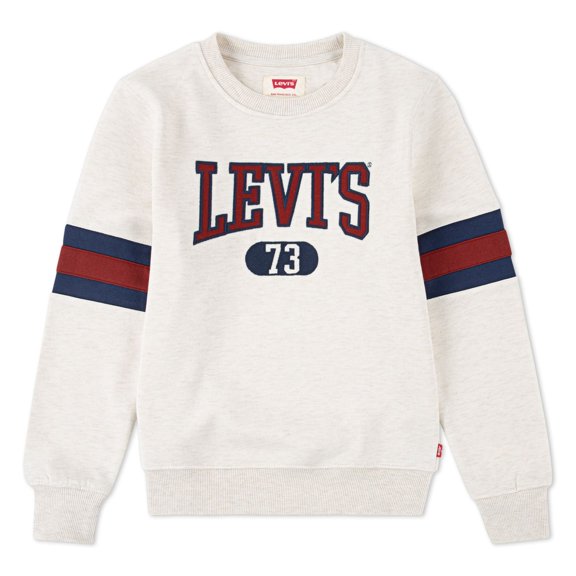 Boys 8-20 Levi's® Varsity Pullover Crewneck Color: Beige Size: MEDIUM
