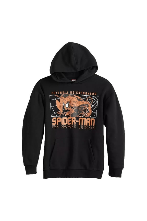 Spider-Man Hoodie Boy's Friendly Neighborhood Spider-Man Hooded Sweatshirt