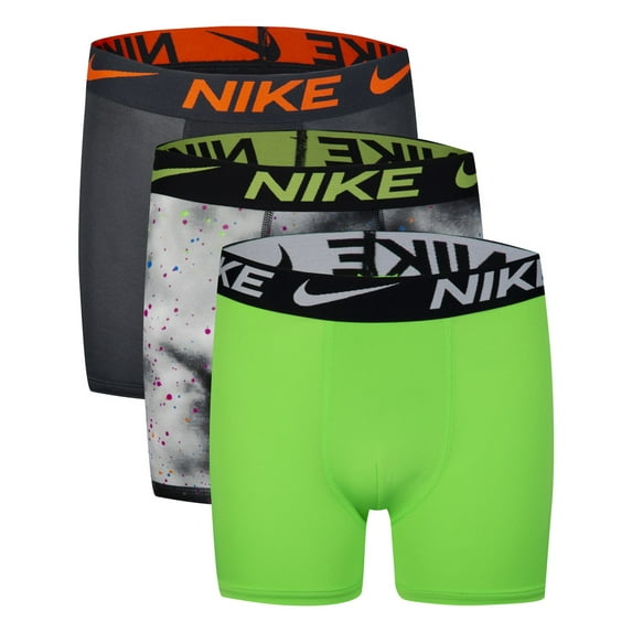 Boys 8-20 Nike Dri-FIT Boxers 3-Pack Color: Green Black Size: LARGE