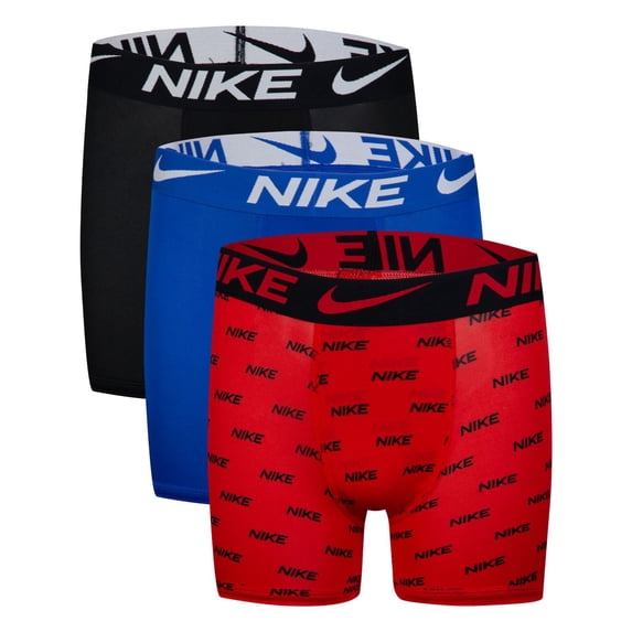 Boys 8-20 Nike Dri-FIT Boxers 3-Pack Color: Red Blue Black Size: MEDIUM