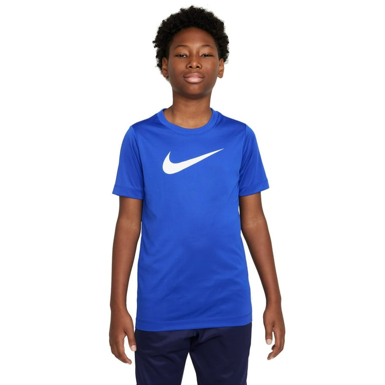 Boys 8 20 Nike Dri FIT Legend Tee Color Game Royal White Size X LARGE Walmart