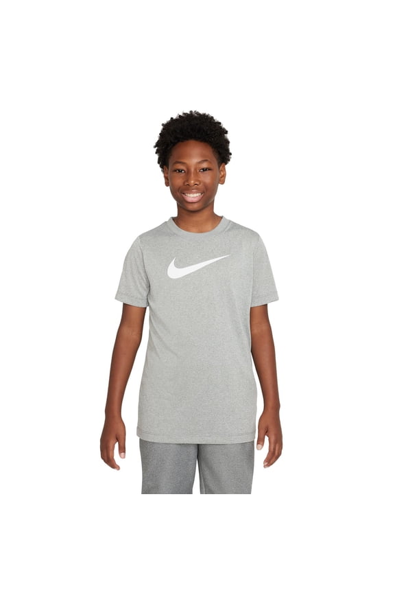 Boys 8-20 Nike Dri-FIT Legend Tee Color: Tumbled Gray Heather Size: MEDIUM