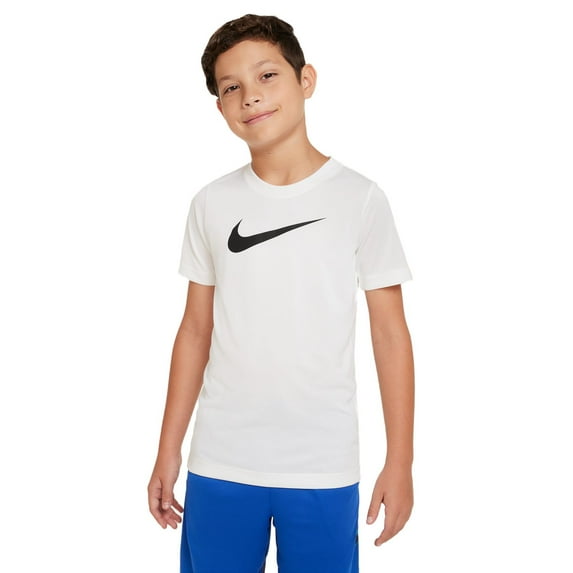 Boys 8-20 Nike Dri-FIT Legend Tee Color: White Black Size: MEDIUM