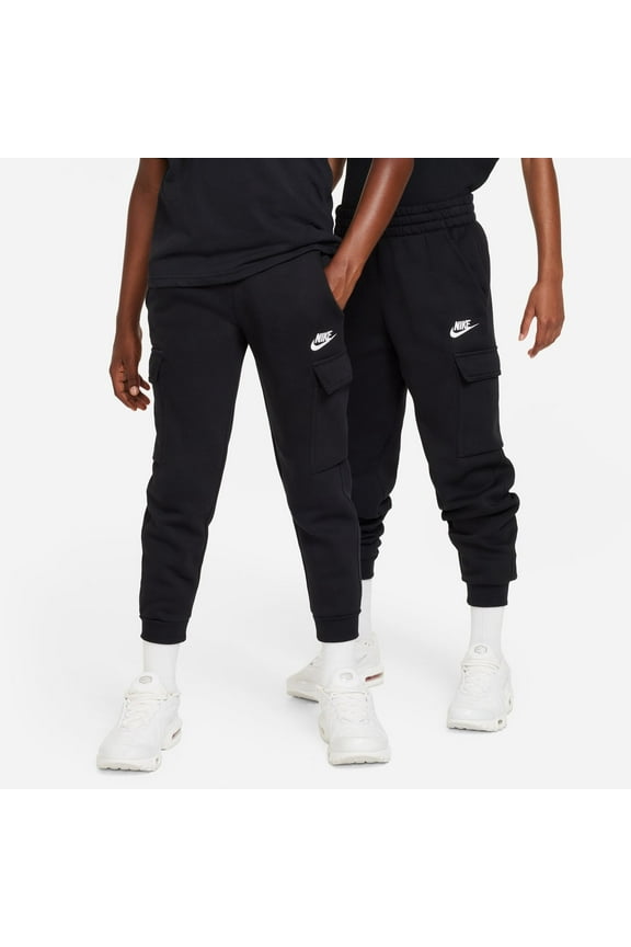Boys 8-20 Nike Sportswear Club Fleece Cargo Pants Color: Black Size: MEDIUM