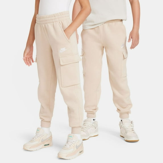Boys 8-20 Nike Sportswear Club Fleece Cargo Pants Color: Sand Size: SMALL