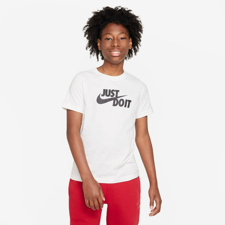 Boys 8 20 Nike Swoosh Tee Color White Size SMALL Walmart