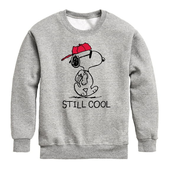 Peanuts - Snoopy Still Cool - Toddler & Youth Crewneck Fleece Sweatshirt