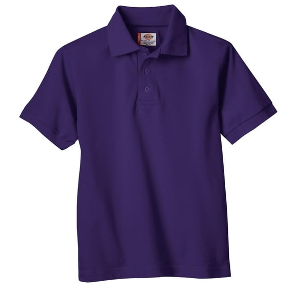 Boys 8-20 Short Sleeve Pique Polo X, Purple, X-Large