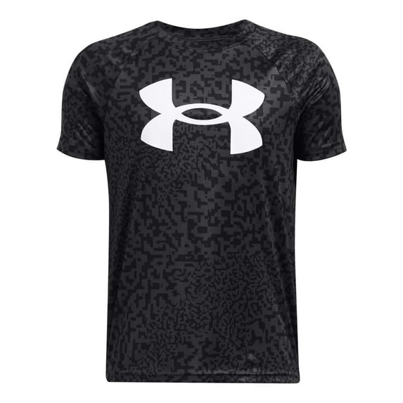 Boys 8-20 Under Armour Printed Tech Tee Color: Anthracite Size: SMALL