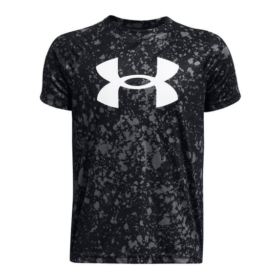 Boys 8-20 Under Armour Printed Tech Tee Color: Black Size: MEDIUM