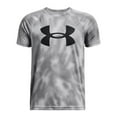 thumbnail image 1 of Boys 8-20 Under Armour Printed Tech Tee Color: Mod Gray Black Size: LARGE, 1 of 5