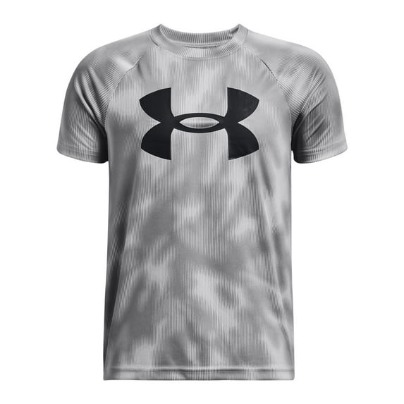 Boys 8-20 Under Armour Printed Tech Tee Color: Mod Gray Black Size: LARGE