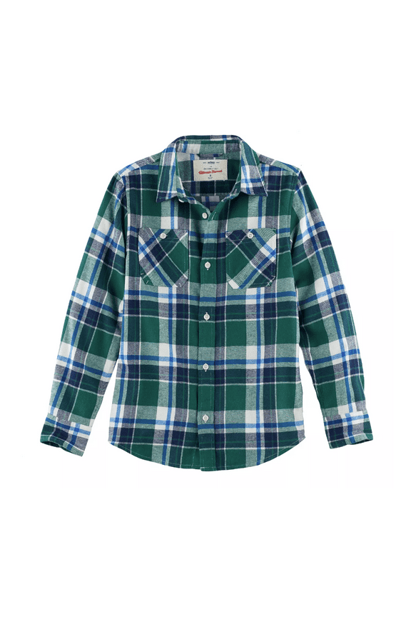 Boys 8-20 Urban Pipeline plaid Flannel Button-Down Shirt (Large)