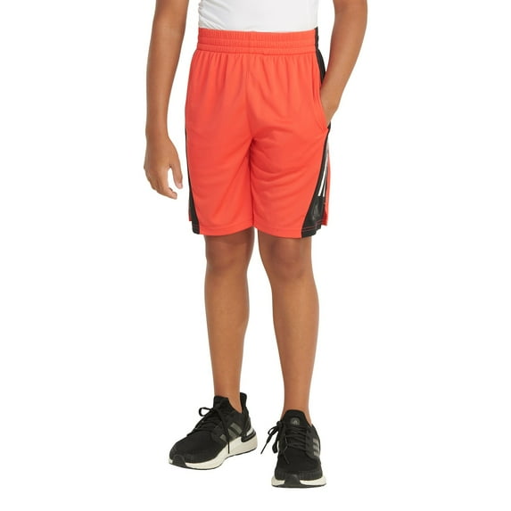 Boys 8-20 adidas AEROREADY® Colorblock Shorts Color: Bright Red Size: X LARGE