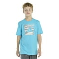 thumbnail image 1 of Boys 8-20 adidas Camo Box Logo Tee in Regular & Husky Color: Light Blue Size: LARGE, 1 of 4
