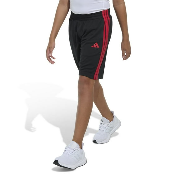 Boys 8-20 adidas Classic Three-Stripe Shorts in Regular & Husky Color: Black Red Size: XL PLUS
