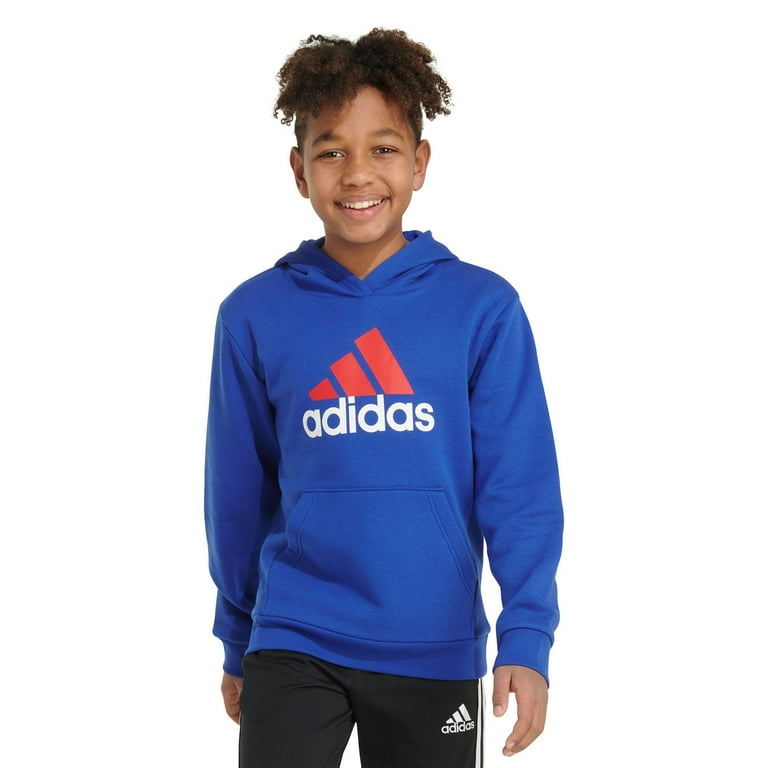 Boys 8 20 adidas Essential Hoodie in Regular Husky Color Semi Lucid Blue Size X LARGE Walmart