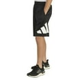 thumbnail image 1 of Boys 8-20 adidas Essential Performance Shorts in Regular & Husky Color: Black White Size: S PLUS, 1 of 4