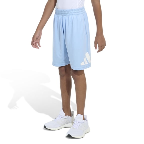 Boys 8-20 adidas Essential Performance Shorts in Regular & Husky Color: Glow Blue Size: LARGE