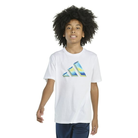 Boys 8-20 adidas Heat Map Logo T-Shirt Color: White Size: LARGE