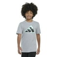 thumbnail image 1 of Boys 8-20 adidas Slime Logo Heather Tee Color: Grey Size: SMALL, 1 of 4