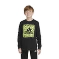 thumbnail image 1 of Boys 8-20 adidas Smiley Graphic Long Sleeve Tee Color: Black Size: LARGE, 1 of 4