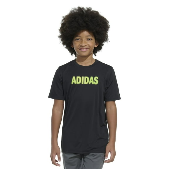 Boys 8-20 adidas Spray Painted Gradient Logo Graphic Tee Color: Black Size: X LARGE
