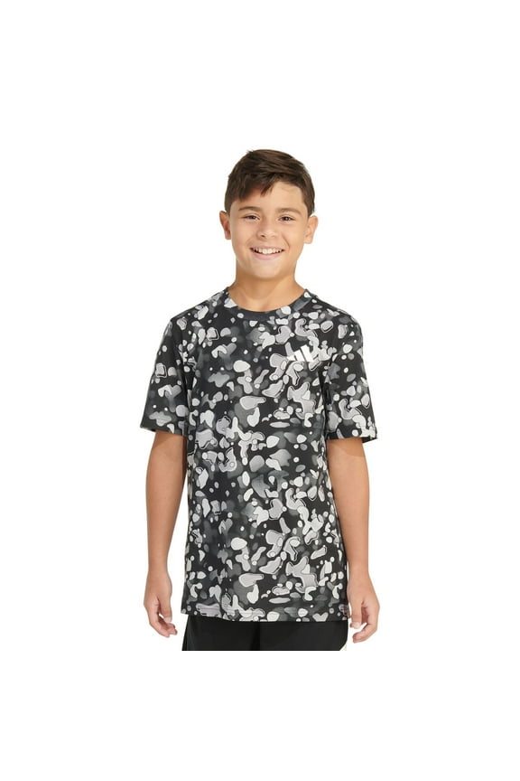 Boys 8-20 adidas "Terrazzo Dot" Print Tee Color: Black Size: MEDIUM