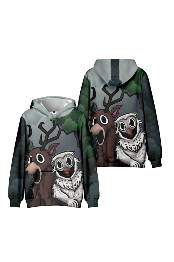 Boys 99 Nights In The Forest 3D Figure Hoodie Kids 99 Nights In The Forest Character Group Hoody