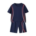 thumbnail image 1 of Boys' Active Shorts Set - 2 Piece T-Shirt and Shorts - Activewear Clothing Set for Boys, 1 of 9
