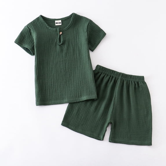 Boys' Active Shorts Set Casual Quick Drying Clothes T-Shirt Casual Shorts Sets Toddler Spring Outfits for Boys 18-24M