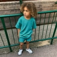thumbnail image 1 of Boys' Active Shorts Set Quick Drying Short Sleeve Shirt Short Sets Tween Boys' Activewear 12-13 Years, 1 of 8