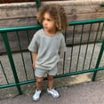 thumbnail image 1 of Boys' Active Shorts Set Quick Drying Short Sleeve Tops Shorts Tween Boys 2 Piece Outfits 12-13 Years, 1 of 8