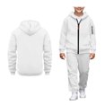thumbnail image 1 of Boys Active Sweatsuit 2PC Long Sleeve Zip Up Soft Hoodie Sweatpants Winter Clothes Boys Jogger Set 6-7 Years, 1 of 6