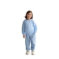 thumbnail image 1 of Boys Active Tracksuit Set Long Sleeve Crewneck Blue Basic Sweatshirt and Jogger Pants 2 Pcs Winter Clothes 7-8 Years Girls Outfits Boys Girls Fashion, 1 of 3