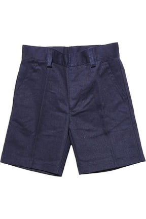 Boys Adjustable Waist School Uniform Flat Front Straight Shorts Regular Sizes 4-20