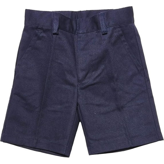Boys Adjustable Waist School Uniform Flat Front Straight Shorts Regular Sizes 4-20