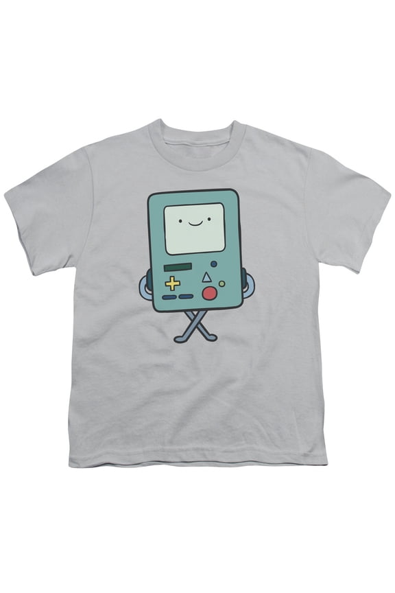 Boys' Adventure Time Bmo T-shirt Youth Small Silver