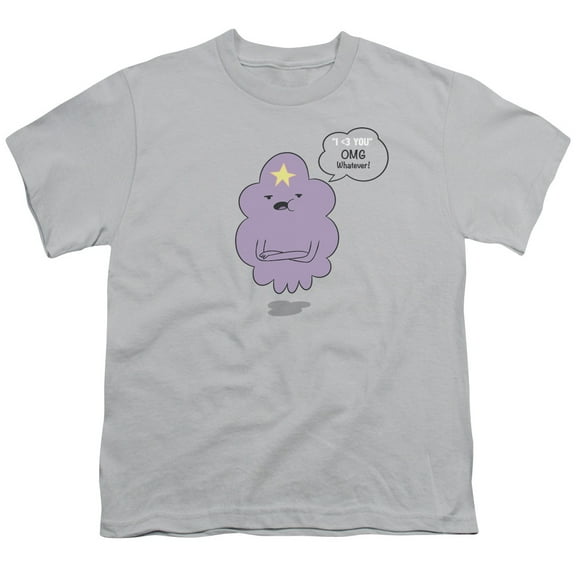 Boys' Adventure Time Lsp Omg T-shirt Youth Small Silver