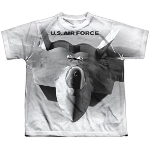 Boys' Air Force Coming At You Sublimation T-shirt Youth Large White