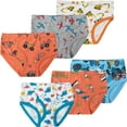 thumbnail image 1 of Boys Airplane Underwear Little Kids Shark Briefs Children Cotton Breathable Excavator Panties Toddler Comfort Undies (Pack of 6) Size 10, 1 of 6