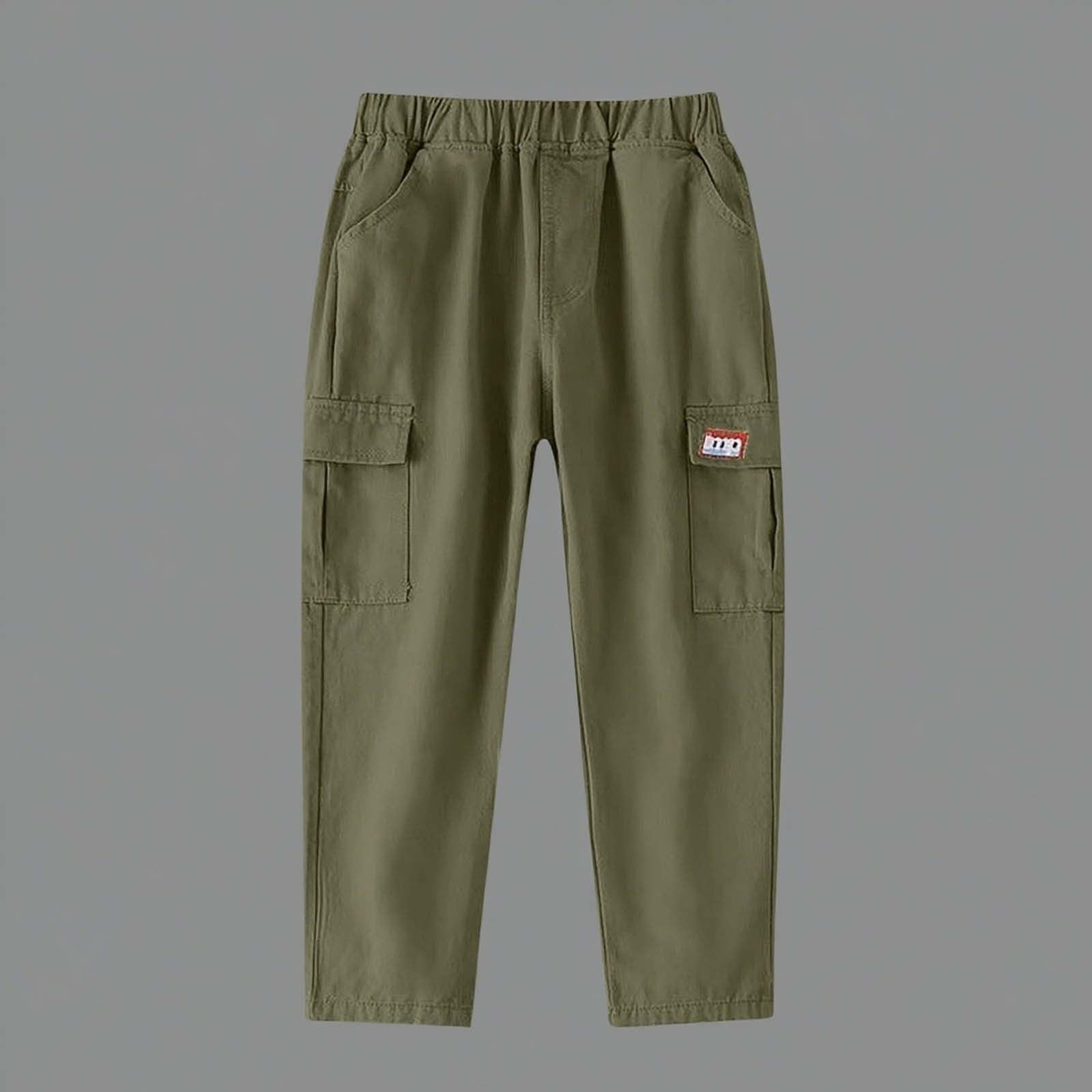 Boys' And Children's Loose Straight Leg Work Pants With Multiple ...