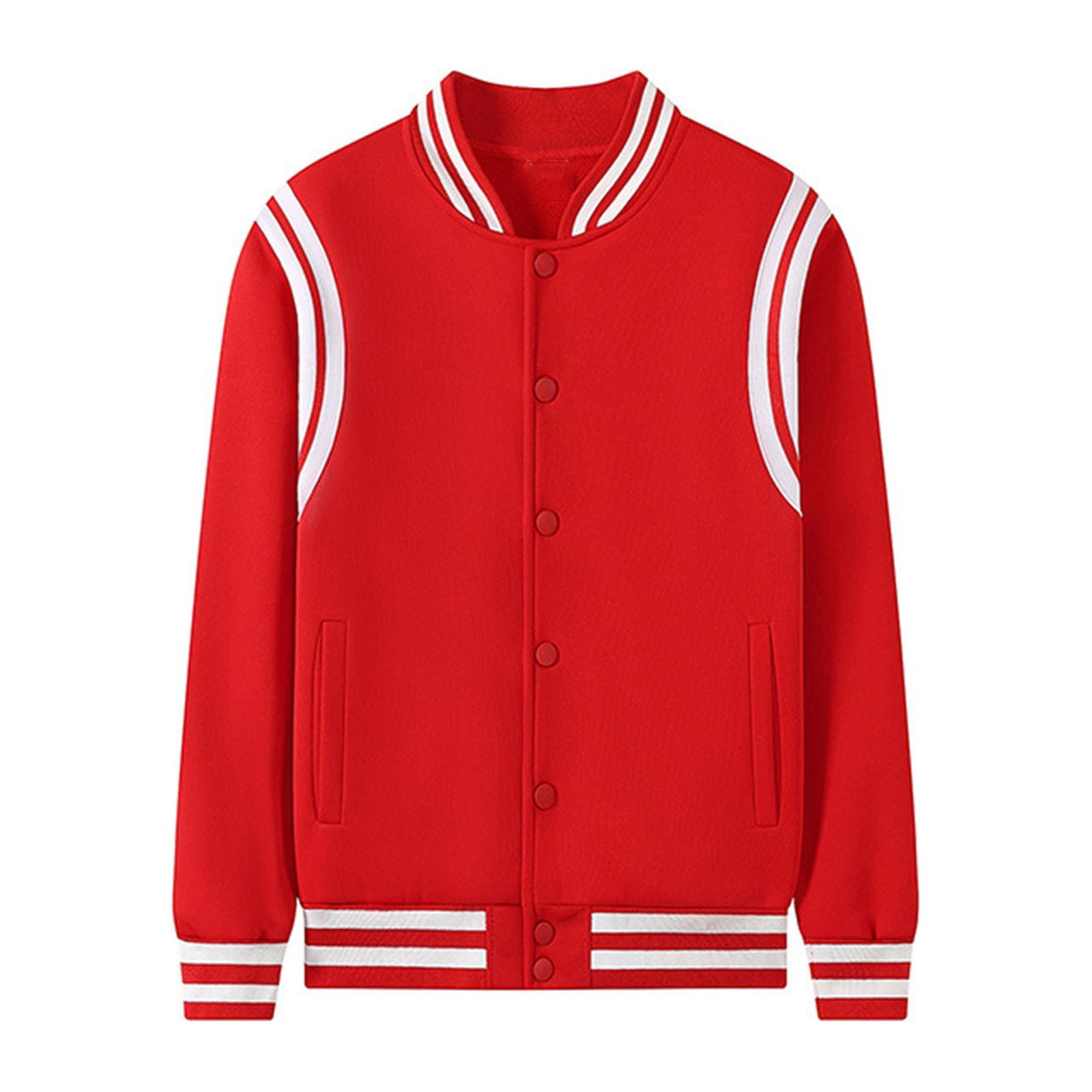 Boys And Girls' Campus Baseball Jacket Hip Hop Slim Fit Sports Autumn