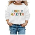 Boys And Girls Casual Printed Hoodie Long Sleeved Hooded Toddler