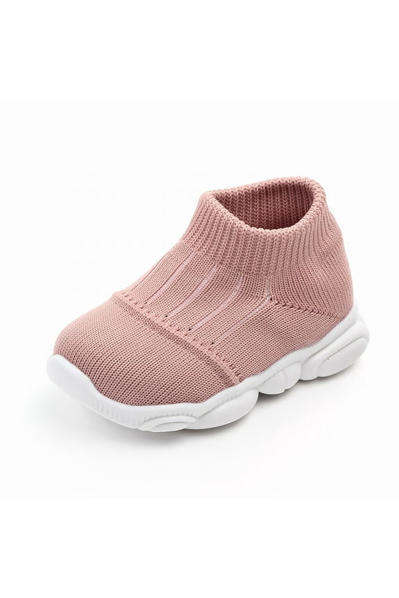 Boys And Girls Children's Shoes Fly Weaving Mesh Shoes Breathable Non Baby Shoes Spring Casual Toddler Shoes