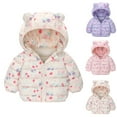 thumbnail image 1 of Boys And Girls Fall And Winter Printing Coat Small And Medium-sized Hooded Warm Coat, 1 of 3
