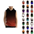thumbnail image 1 of Boys And Girls Gradient Hooded Vest Sweatshirt For Kids | Lightweight Front Pocket Sleeveless Hoodie Top, 1 of 5